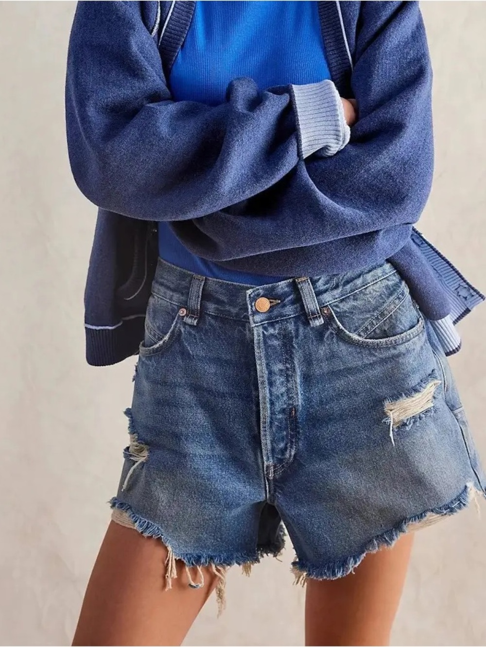 NWT FREE PEOPLE WE THE FREE Now Or Never Denim Shorts | Westend MSRP $68 | 29